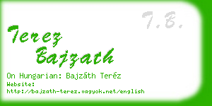 terez bajzath business card