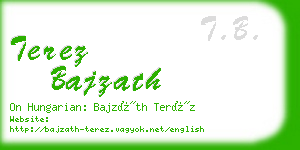 terez bajzath business card